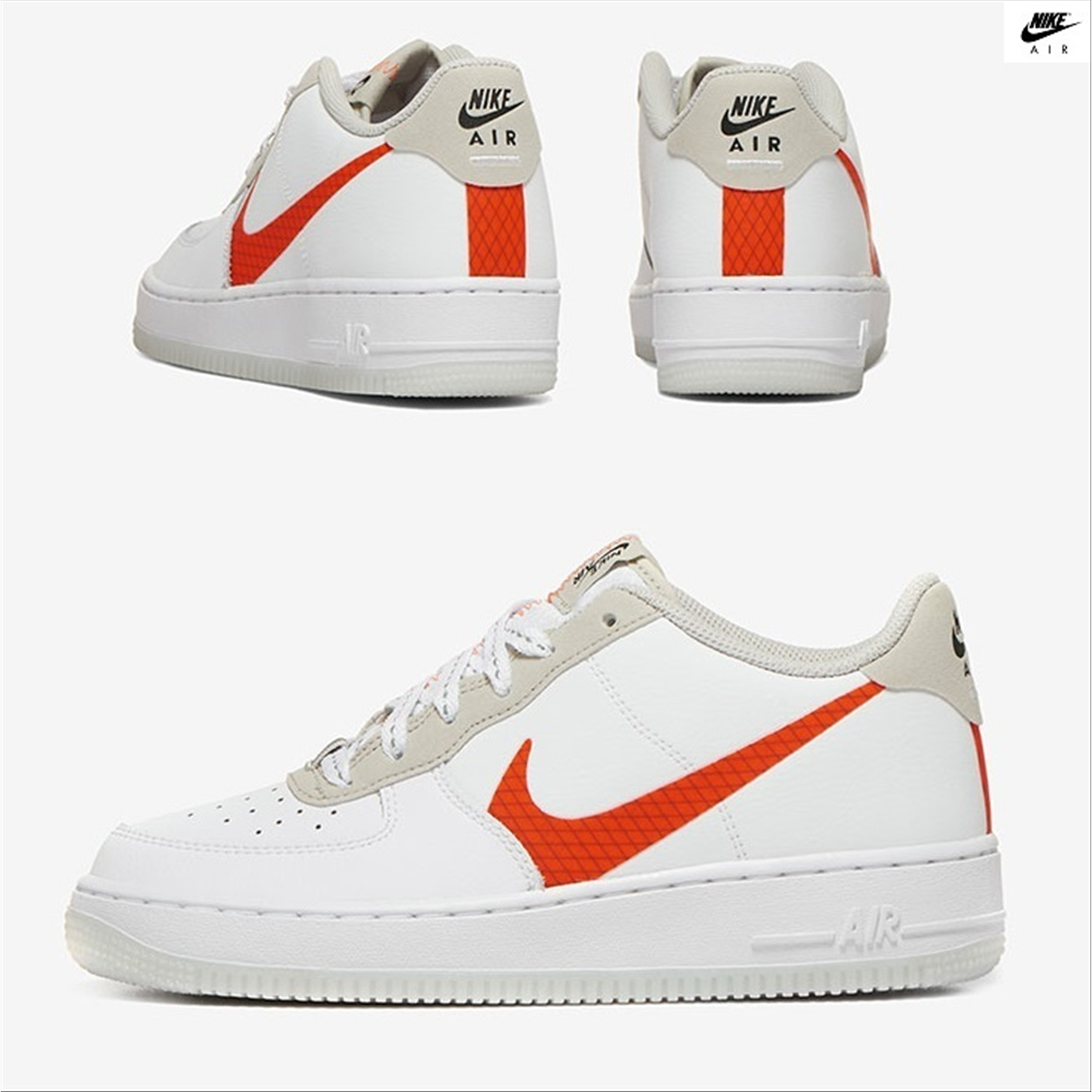 Scarpette Nike Air Force 1 LV8 3 GS CD7409100 bianco/arancione listino €  110 | eBay